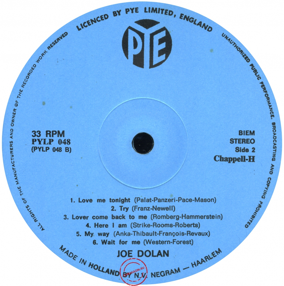 Оцифровка винила: Joe Dolan (1969) Make Me An Island Оцифровка винила: Joe Dolan (1969) Make Me An Island