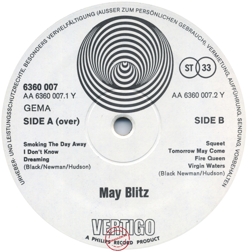 Оцифровка винила: May Blitz (1970) May Blitz Оцифровка винила: May Blitz (1970) May Blitz