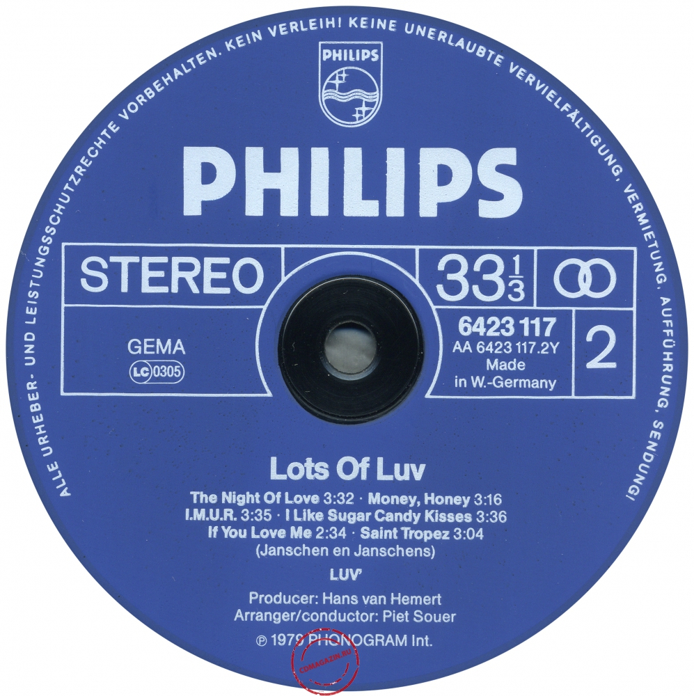 Оцифровка винила: Luv' (1979) Lots Of Luv' Оцифровка винила: Luv' (1979) Lots Of Luv'