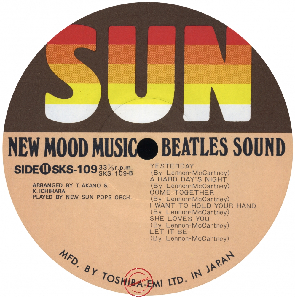 Оцифровка винила: New Sun Pops Orchestra (1976) Beatles Sound