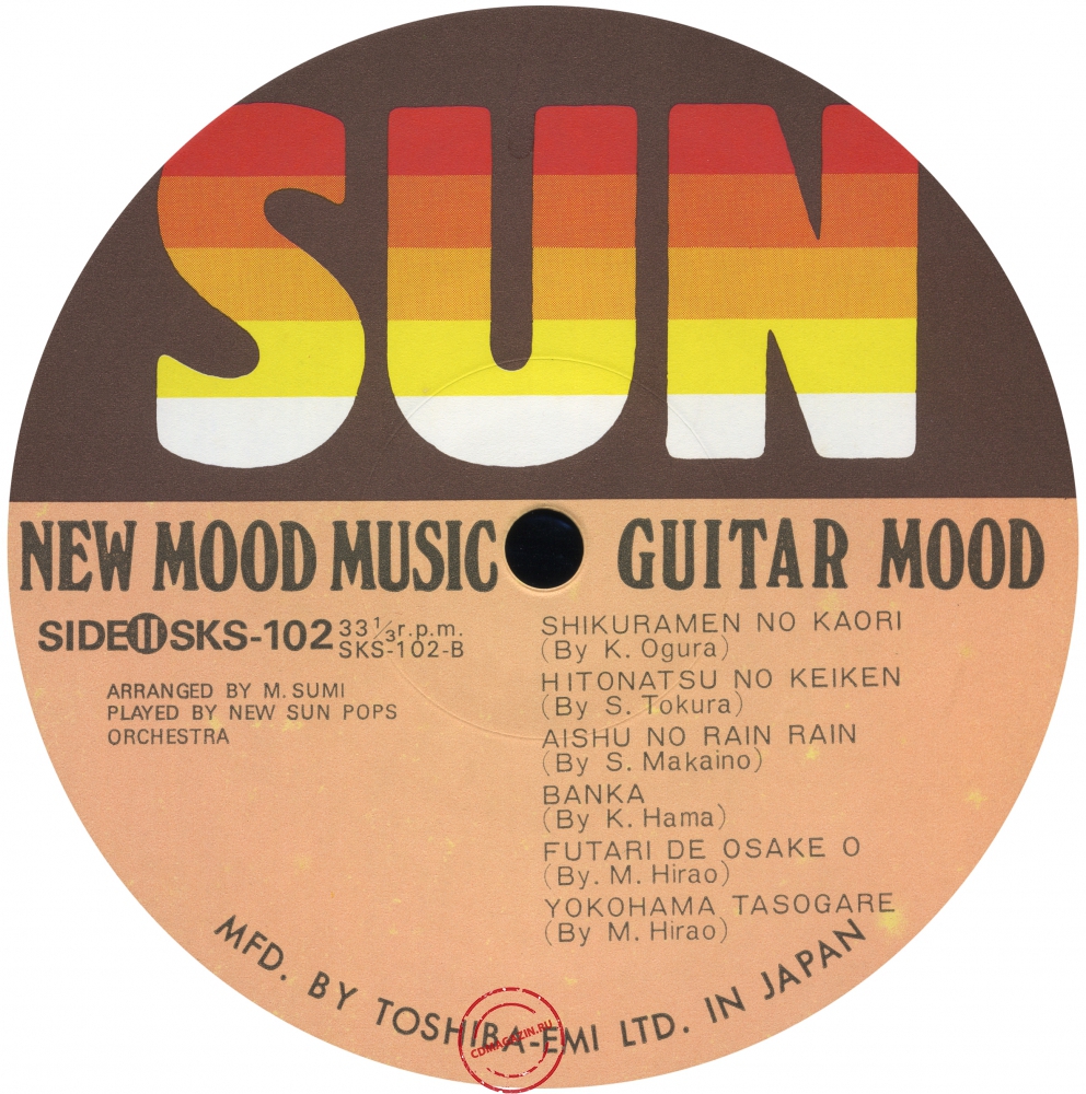 Оцифровка винила: New Sun Pops Orchestra (1976) Guitar Mood