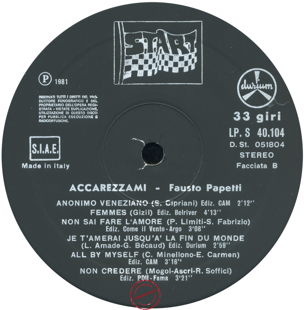 Оцифровка винила: Fausto Papetti (1981) Accarezzami Оцифровка винила: Fausto Papetti (1981) Accarezzami