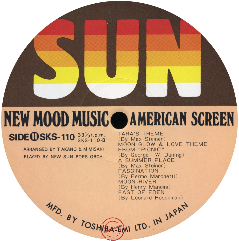 Оцифровка винила: New Sun Pops Orchestra (1976) American Screen