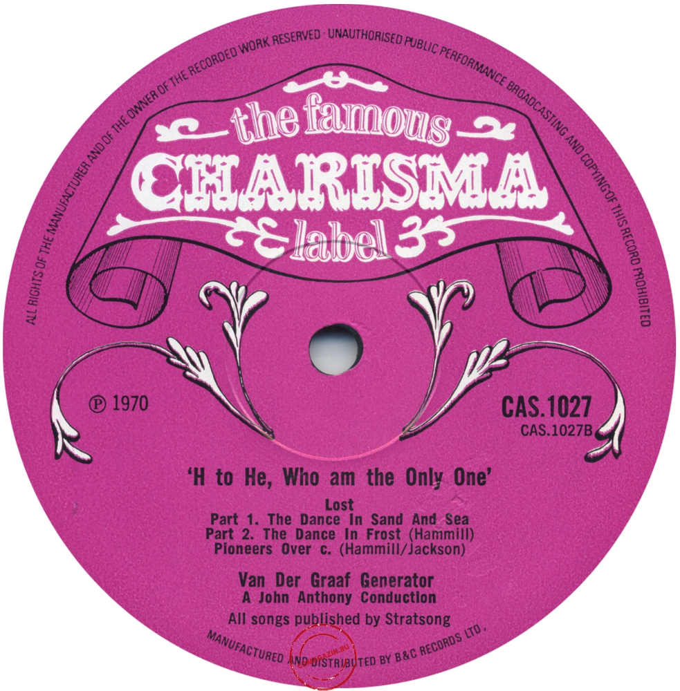 Оцифровка винила: Van Der Graaf Generator (1970) H To He Who Am The Only One Оцифровка винила: Van Der Graaf Generator (1970) H To He Who Am The Only One