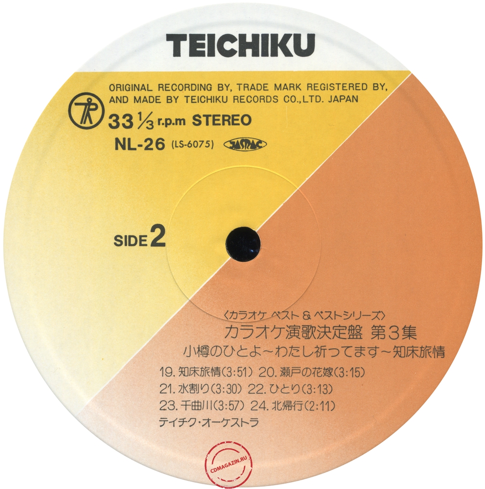 Оцифровка винила: Teichiku Orchestra - Karaoke Decision Vol. 3 (2LP)