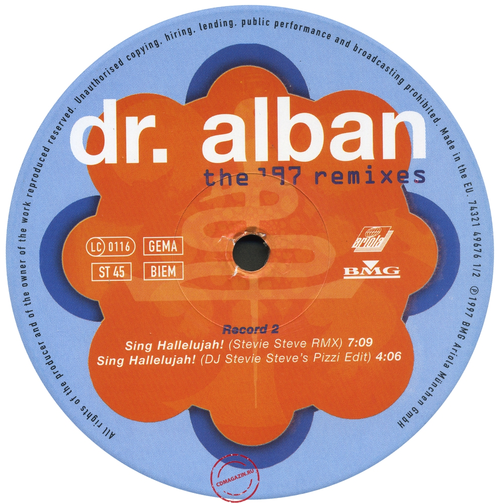 Оцифровка винила: Dr. Alban (1997) The '97 Remixes Оцифровка винила: Dr. Alban (1997) The '97 Remixes