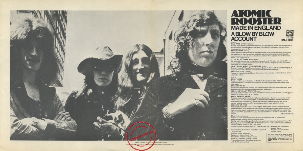 Оцифровка винила: Atomic Rooster (1972) Made In England Оцифровка винила: Atomic Rooster (1972) Made In England