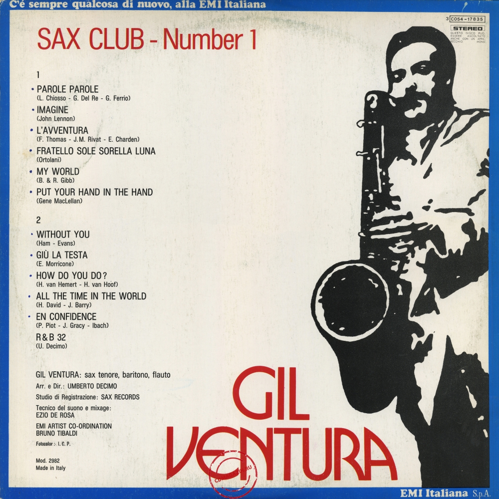 Оцифровка винила: Gil Ventura (1972) Sax Club Number 1