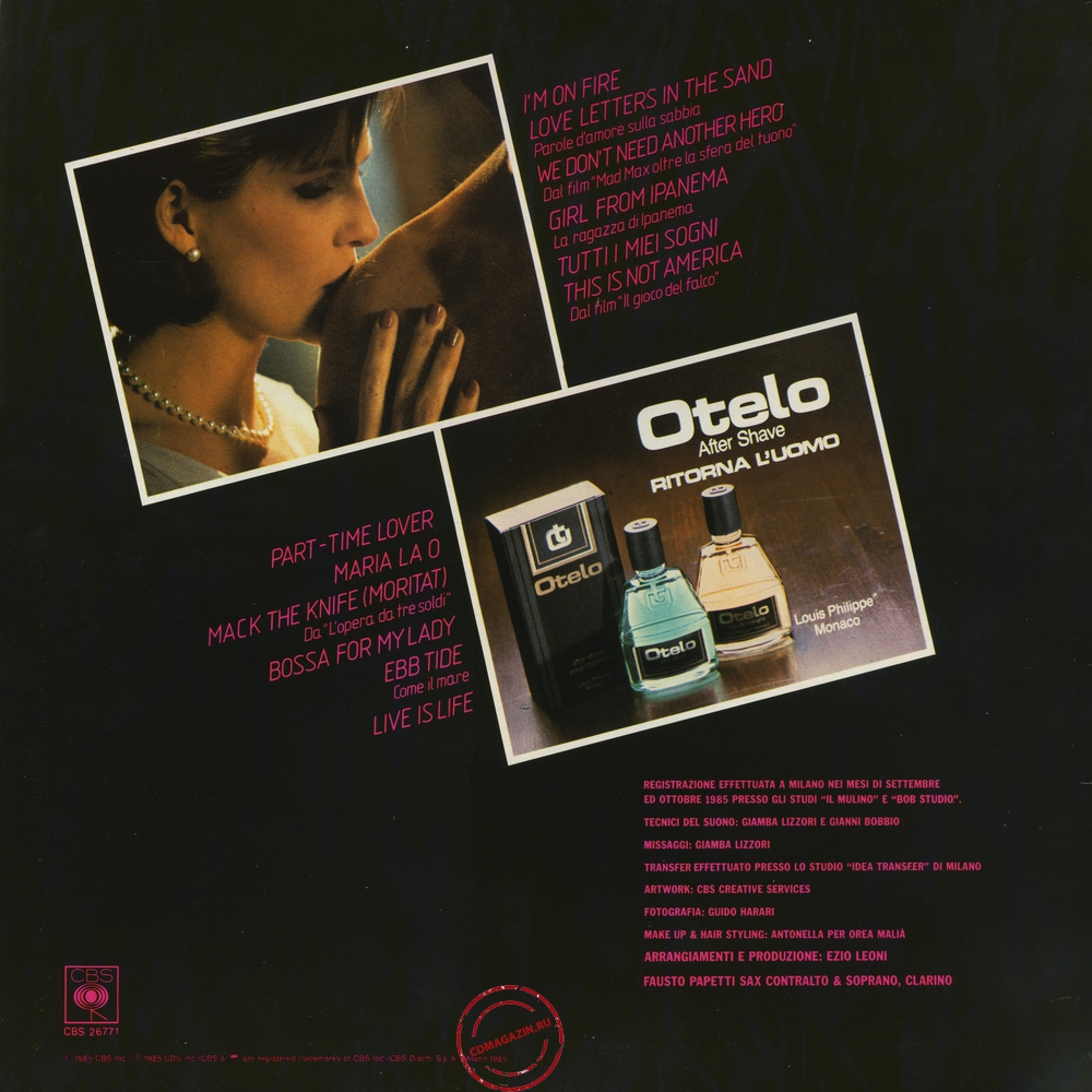 Оцифровка винила: Fausto Papetti (1985) Oggi (40a Raccolta) Оцифровка винила: Fausto Papetti (1985) Oggi (40a Raccolta)