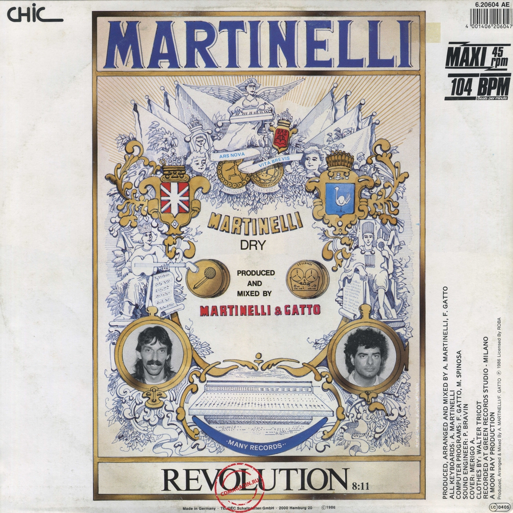 Оцифровка винила: Martinelli (1986) Revolution