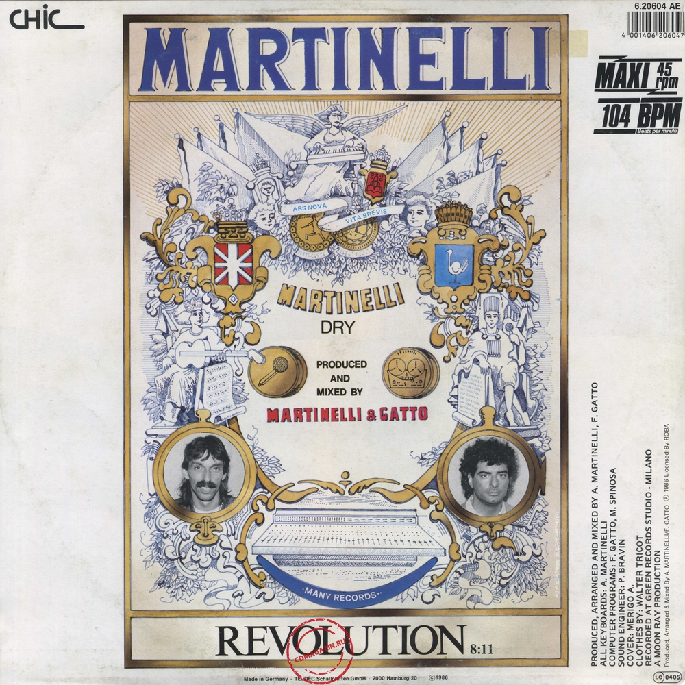 Оцифровка винила: Martinelli (1986) Revolution Оцифровка винила: Martinelli (1986) Revolution