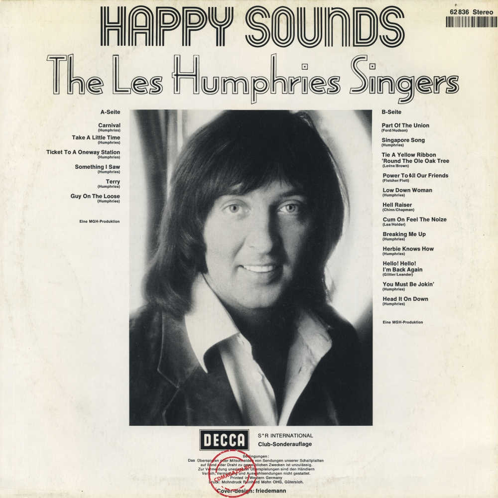 Оцифровка винила: Les Humphries Singers (1974) Happy Sounds Оцифровка винила: Les Humphries Singers (1974) Happy Sounds