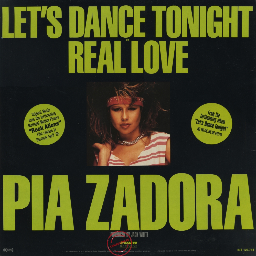 Оцифровка винила: Pia Zadora (1984) Let's Dance Tonight Оцифровка винила: Pia Zadora (1984) Let's Dance Tonight