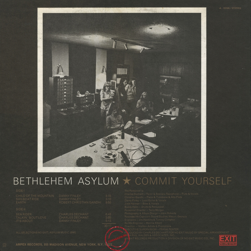Оцифровка винила: Bethlehem Asylum (1970) Commit Yourself Оцифровка винила: Bethlehem Asylum (1970) Commit Yourself