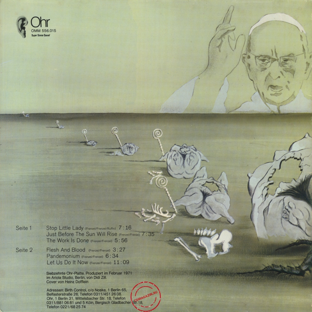 Оцифровка винила: Birth Control (1971) Operation Оцифровка винила: Birth Control (1971) Operation