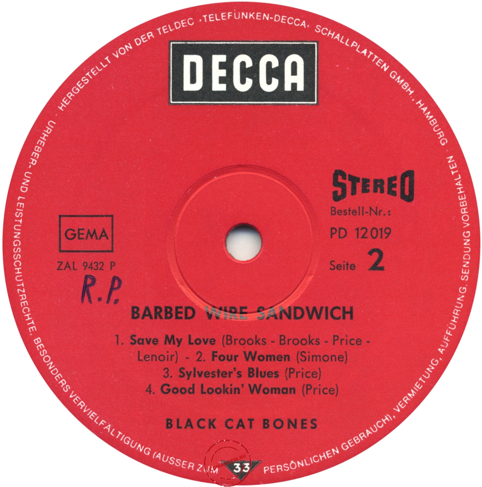 Оцифровка винила: Black Cat Bones (1970) Barbed Wire Sandwich Оцифровка винила: Black Cat Bones (1970) Barbed Wire Sandwich