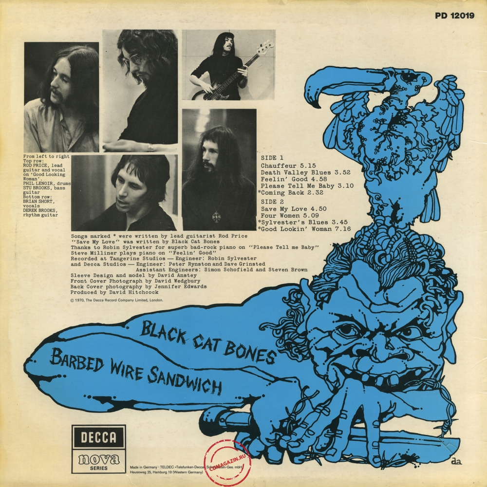 Оцифровка винила: Black Cat Bones (1970) Barbed Wire Sandwich Оцифровка винила: Black Cat Bones (1970) Barbed Wire Sandwich