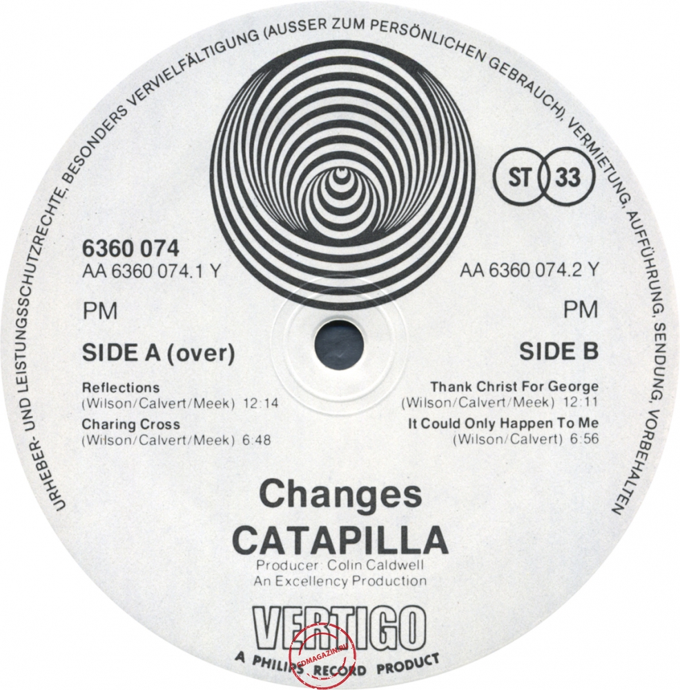 Оцифровка винила: Catapilla (1972) Changes Оцифровка винила: Catapilla (1972) Changes