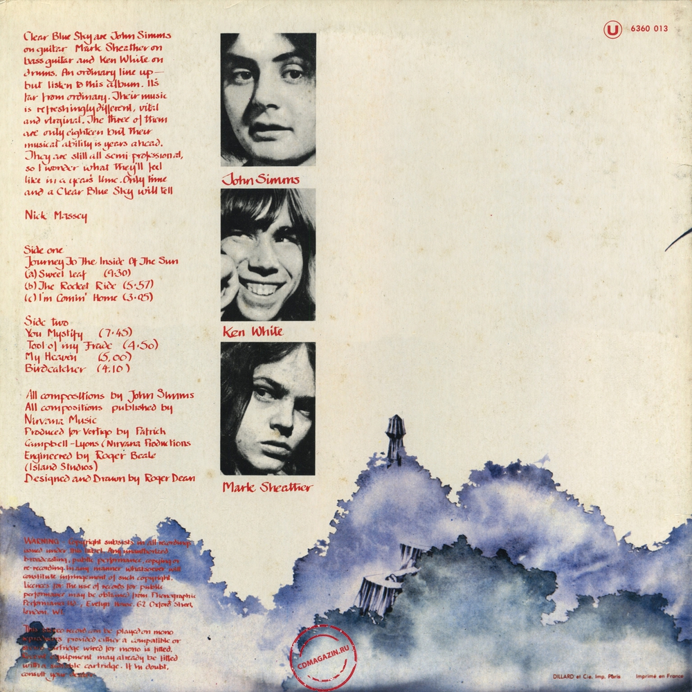 Оцифровка винила: Clear Blue Sky (1970) Clear Blue Sky Оцифровка винила: Clear Blue Sky (1970) Clear Blue Sky