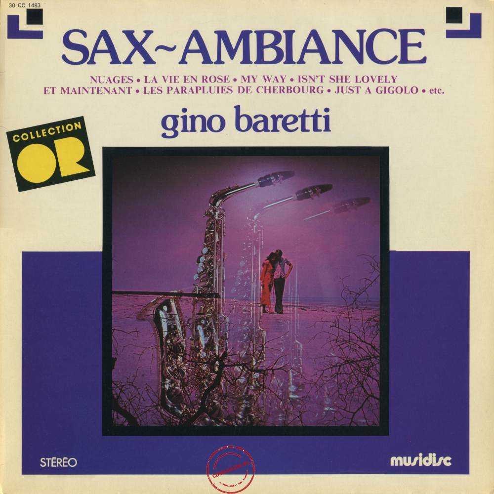 Оцифровка винила: Gino Baretti (1978) Sax Ambiance