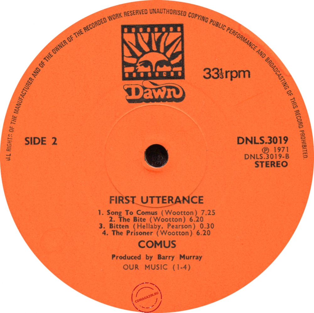 Оцифровка винила: Comus (1971) First Utterance Оцифровка винила: Comus (1971) First Utterance
