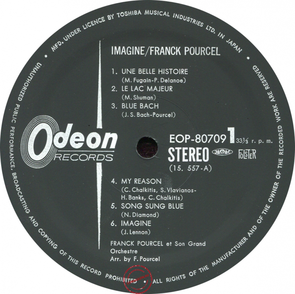 Оцифровка винила: Franck Pourcel (1972) Imagine Оцифровка винила: Franck Pourcel (1972) Imagine