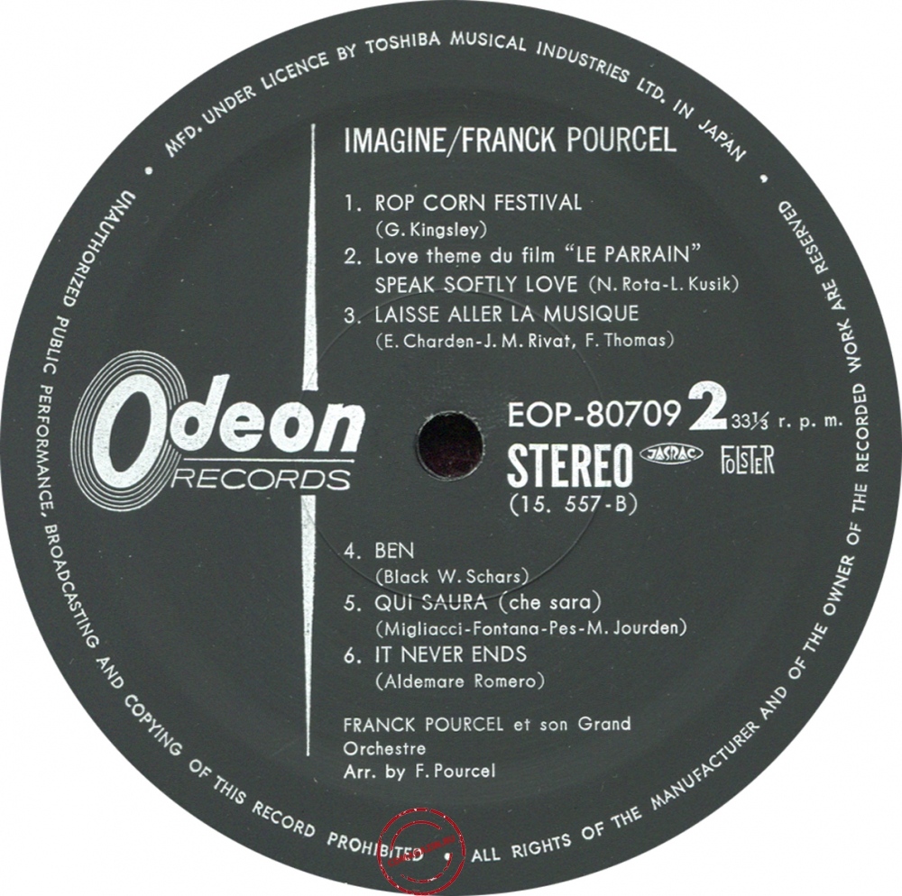 Оцифровка винила: Franck Pourcel (1972) Imagine Оцифровка винила: Franck Pourcel (1972) Imagine