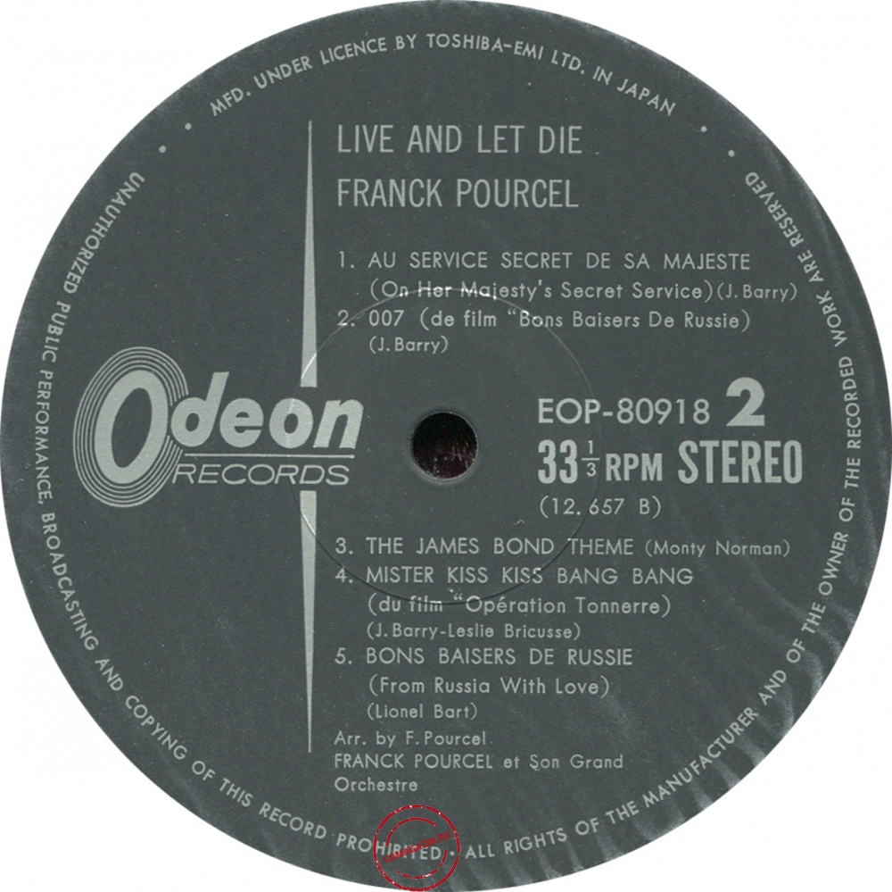 Оцифровка винила: Franck Pourcel (1973) Live And Let Die Оцифровка винила: Franck Pourcel (1973) Live And Let Die