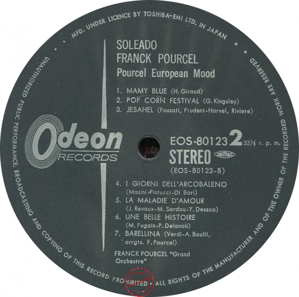 Оцифровка винила: Franck Pourcel (1975) Soleado Franck Pourcel