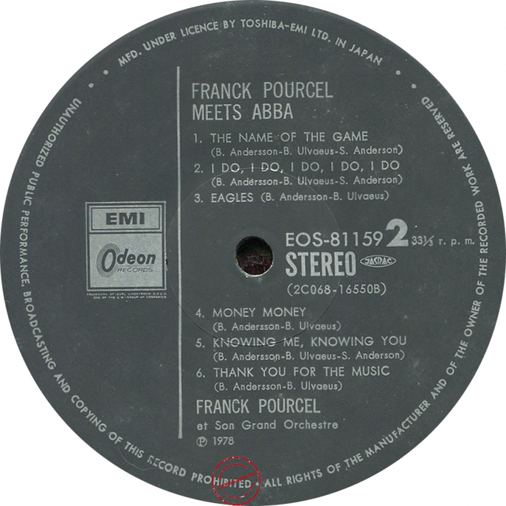 Оцифровка винила: Franck Pourcel (1978) Meets ABBA Оцифровка винила: Franck Pourcel (1978) Meets ABBA