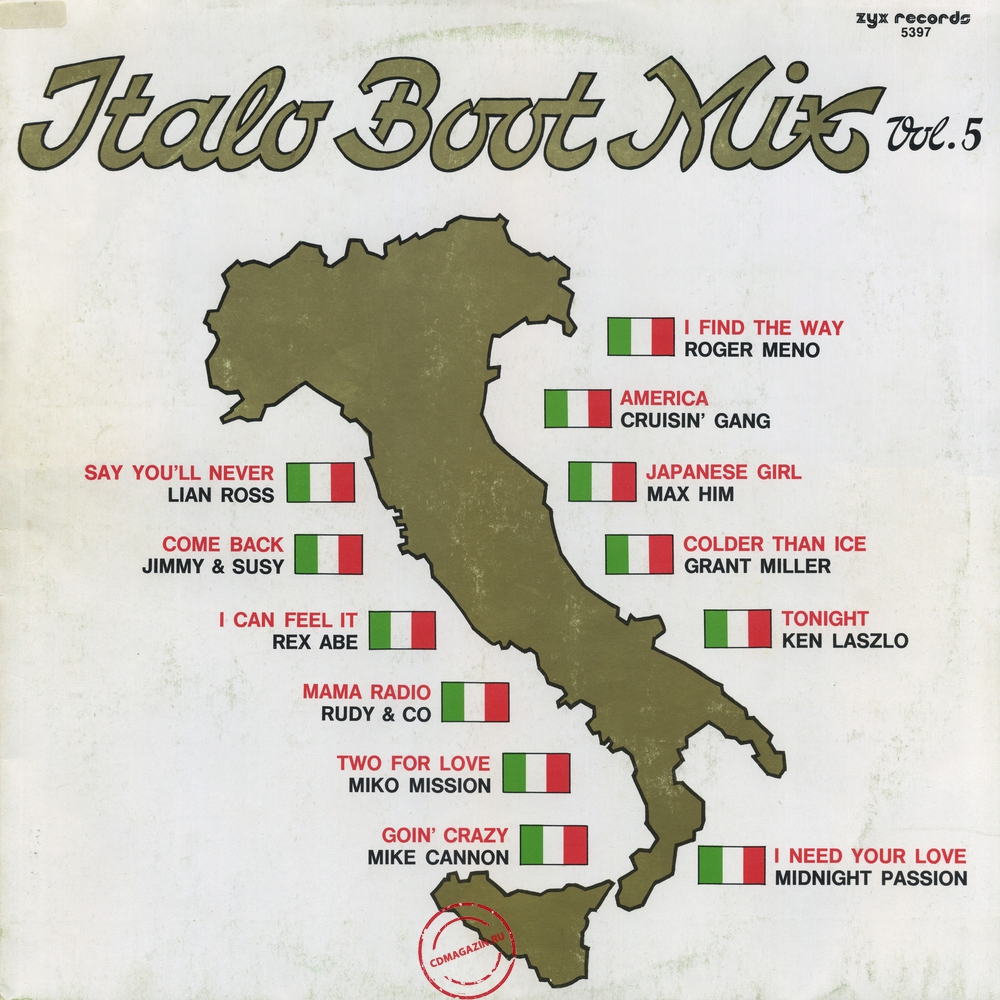 Оцифровка винила: VA Italo Boot Mix (1986) Vol.5 Оцифровка винила: VA Italo Boot Mix (1986) Vol.5