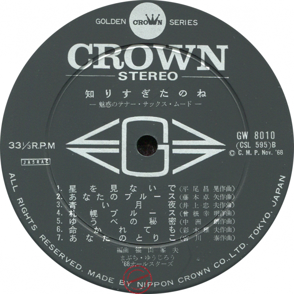 Оцифровка винила: Yujiro Mabuchi (1968) Shirisugita No Ne. Miwakuno Tenor Sax Mood Оцифровка винила: Yujiro Mabuchi (1968) Shirisugita No Ne. Miwakuno Tenor Sax Mood