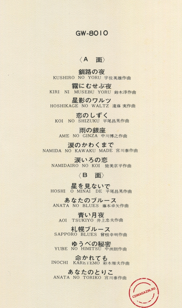 Оцифровка винила: Yujiro Mabuchi (1968) Shirisugita No Ne. Miwakuno Tenor Sax Mood Оцифровка винила: Yujiro Mabuchi (1968) Shirisugita No Ne. Miwakuno Tenor Sax Mood