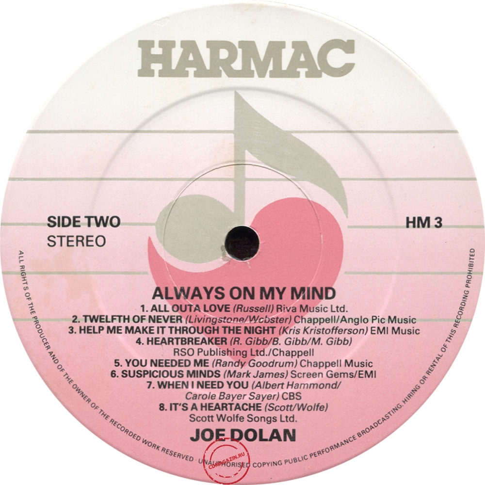 Оцифровка винила: Joe Dolan (1985) Always On My Mind Оцифровка винила: Joe Dolan (1985) Always On My Mind