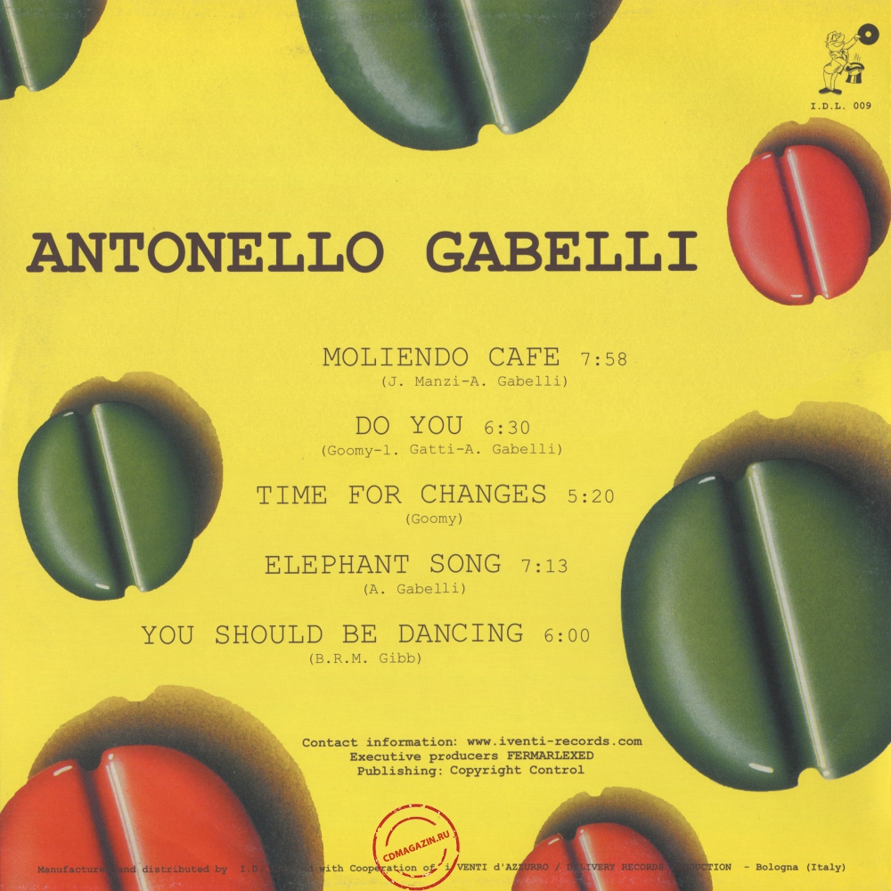 Оцифровка винила: Antonello Gabelli (2010) Moliendo Cafe Оцифровка винила: Antonello Gabelli (2010) Moliendo Cafe