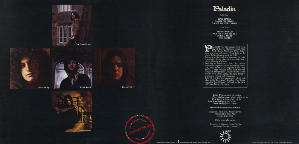 Оцифровка винила: Paladin (1971) Paladin Оцифровка винила: Paladin (1971) Paladin