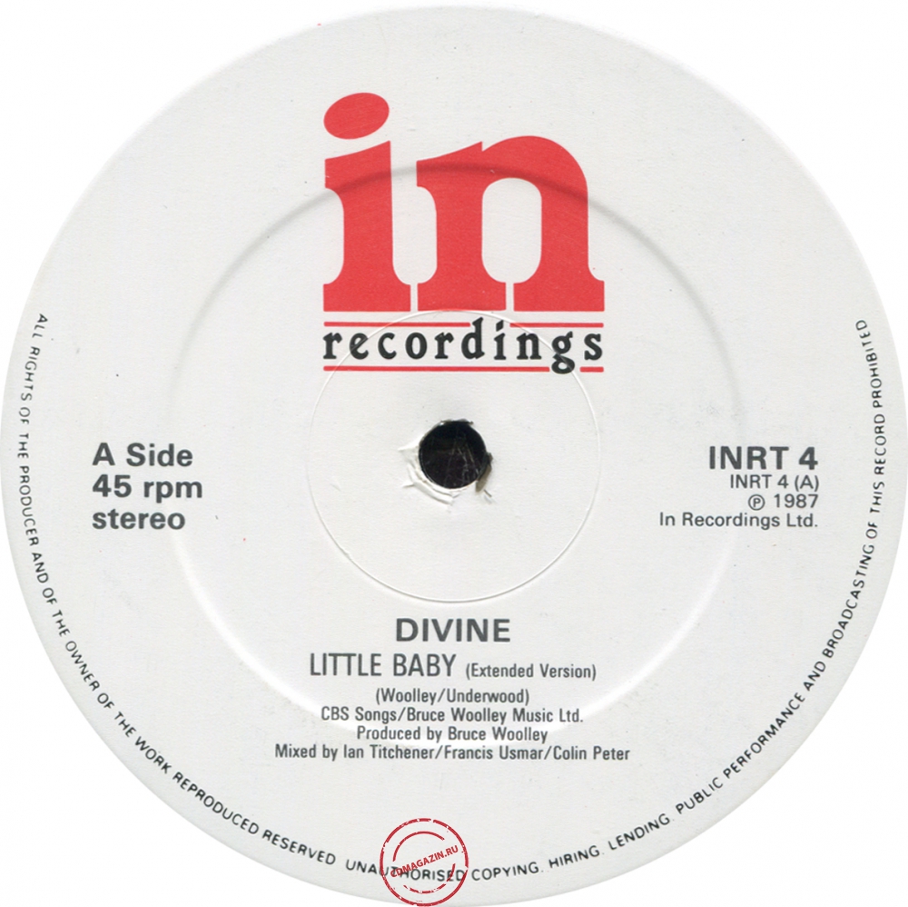 Оцифровка винила: Divine (1987) Little Baby Оцифровка винила: Divine (1987) Little Baby