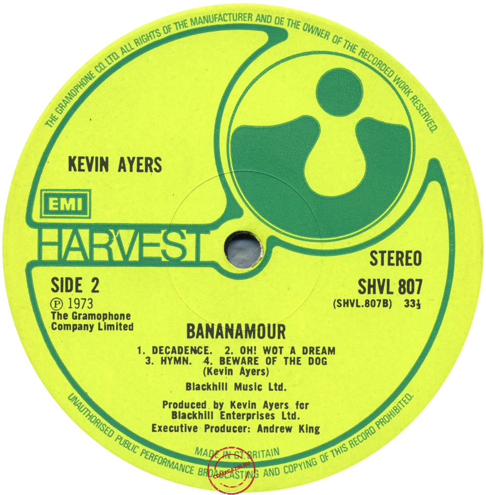 Оцифровка винила: Kevin Ayers (1973) Bananamour Оцифровка винила: Kevin Ayers (1973) Bananamour