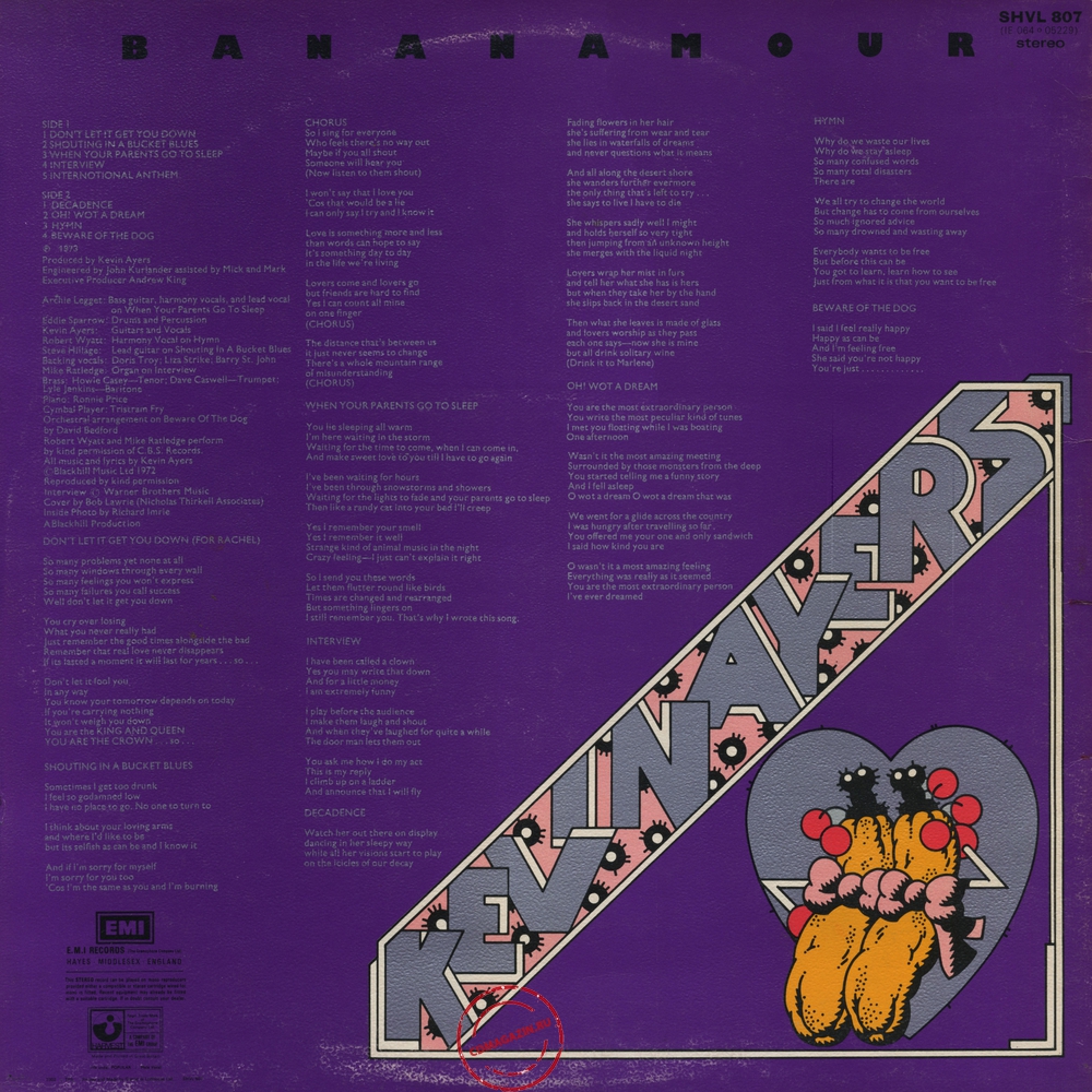 Оцифровка винила: Kevin Ayers (1973) Bananamour Оцифровка винила: Kevin Ayers (1973) Bananamour