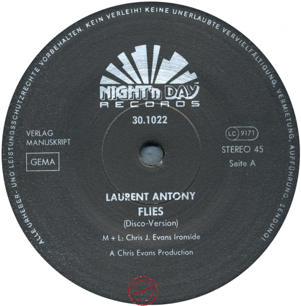 Оцифровка винила: Laurent Antony (1986) Flies Оцифровка винила: Laurent Antony (1986) Flies