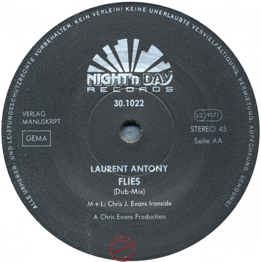 Оцифровка винила: Laurent Antony (1986) Flies