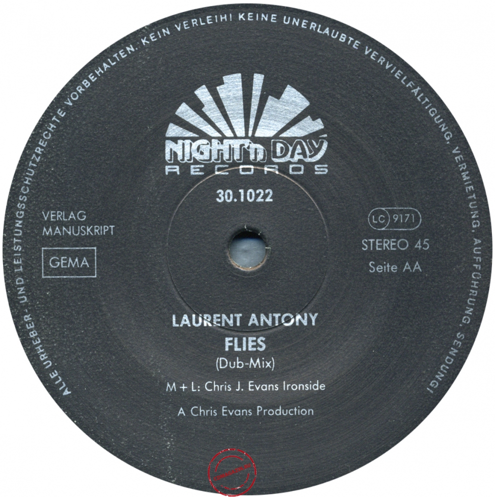 Оцифровка винила: Laurent Antony (1986) Flies Оцифровка винила: Laurent Antony (1986) Flies