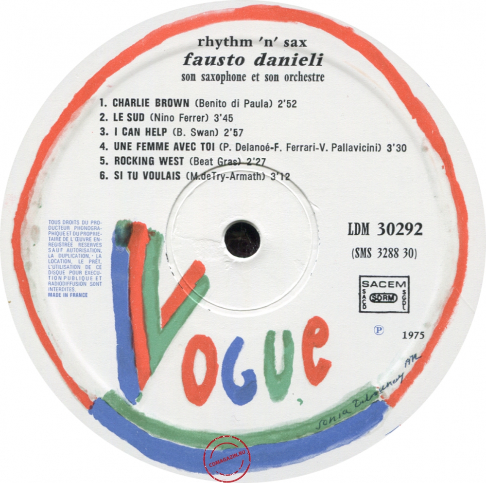 Оцифровка винила: Fausto Danieli (1975) Rhythm 'N' Sax Оцифровка винила: Fausto Danieli (1975) Rhythm 'N' Sax