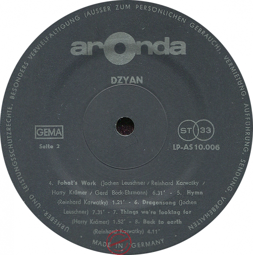 Оцифровка винила: Dzyan (1972) Dzyan Оцифровка винила: Dzyan (1972) Dzyan