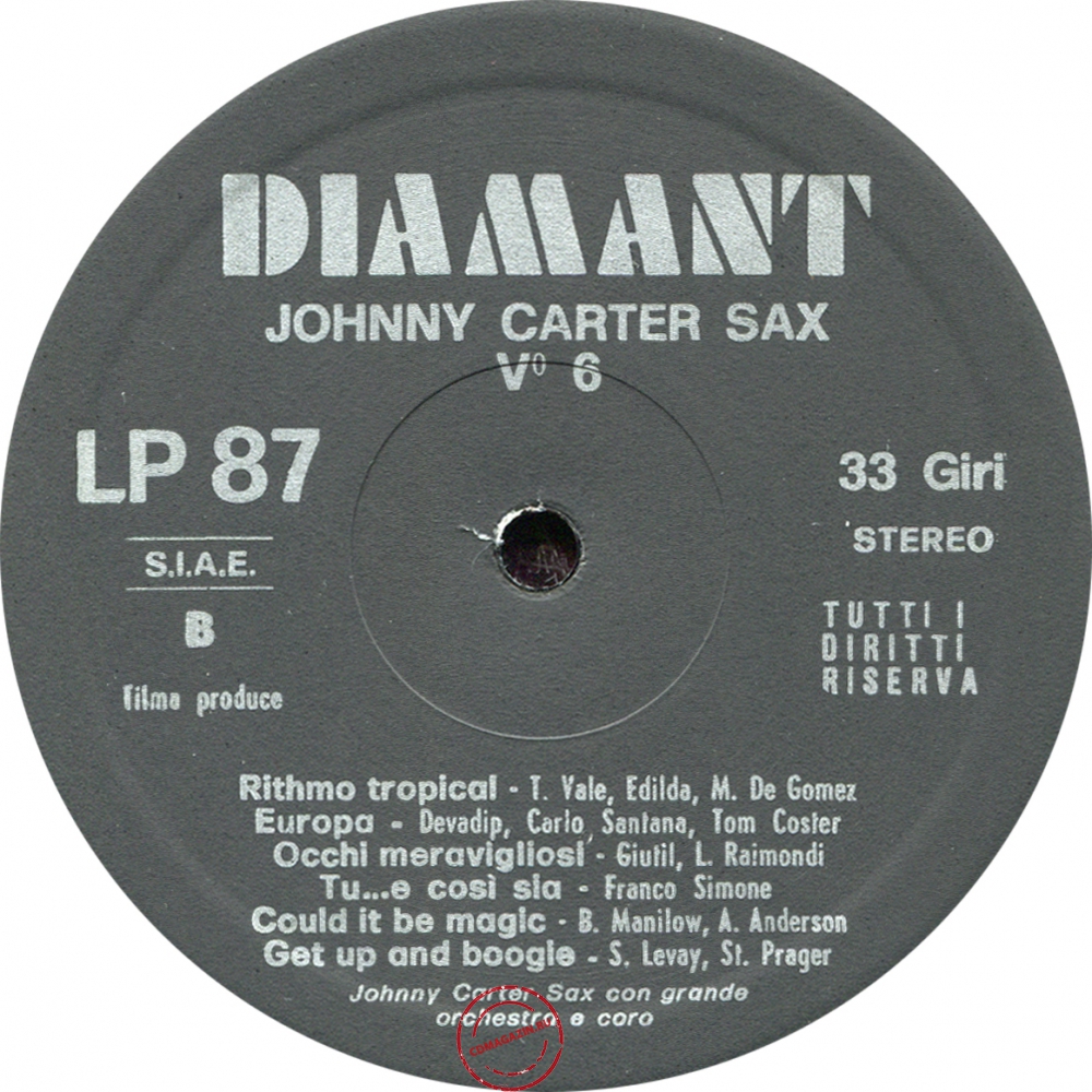 Оцифровка винила: Johnny Carter (8) (1976) Johnny Carter Sax Vol. 6