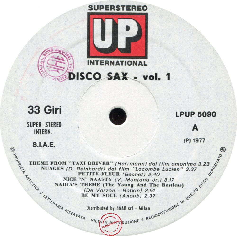 Оцифровка винила: VA Disco Sax (1977) Vol. 1 Оцифровка винила: VA Disco Sax (1977) Vol. 1