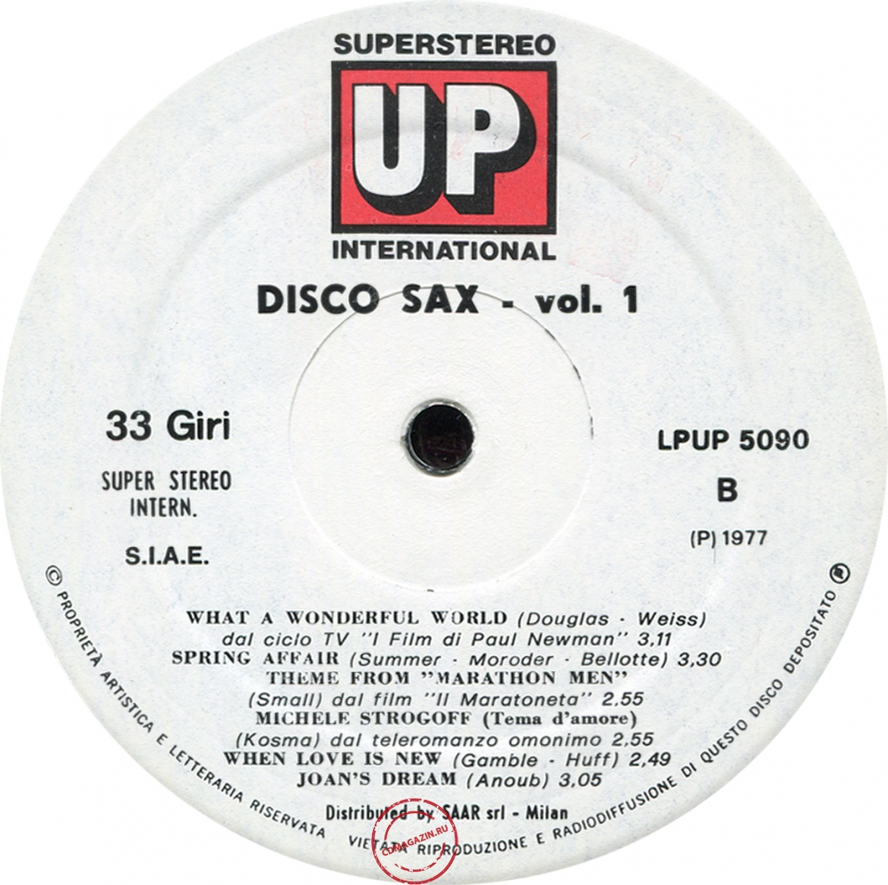 Оцифровка винила: VA Disco Sax (1977) Vol. 1 Оцифровка винила: VA Disco Sax (1977) Vol. 1
