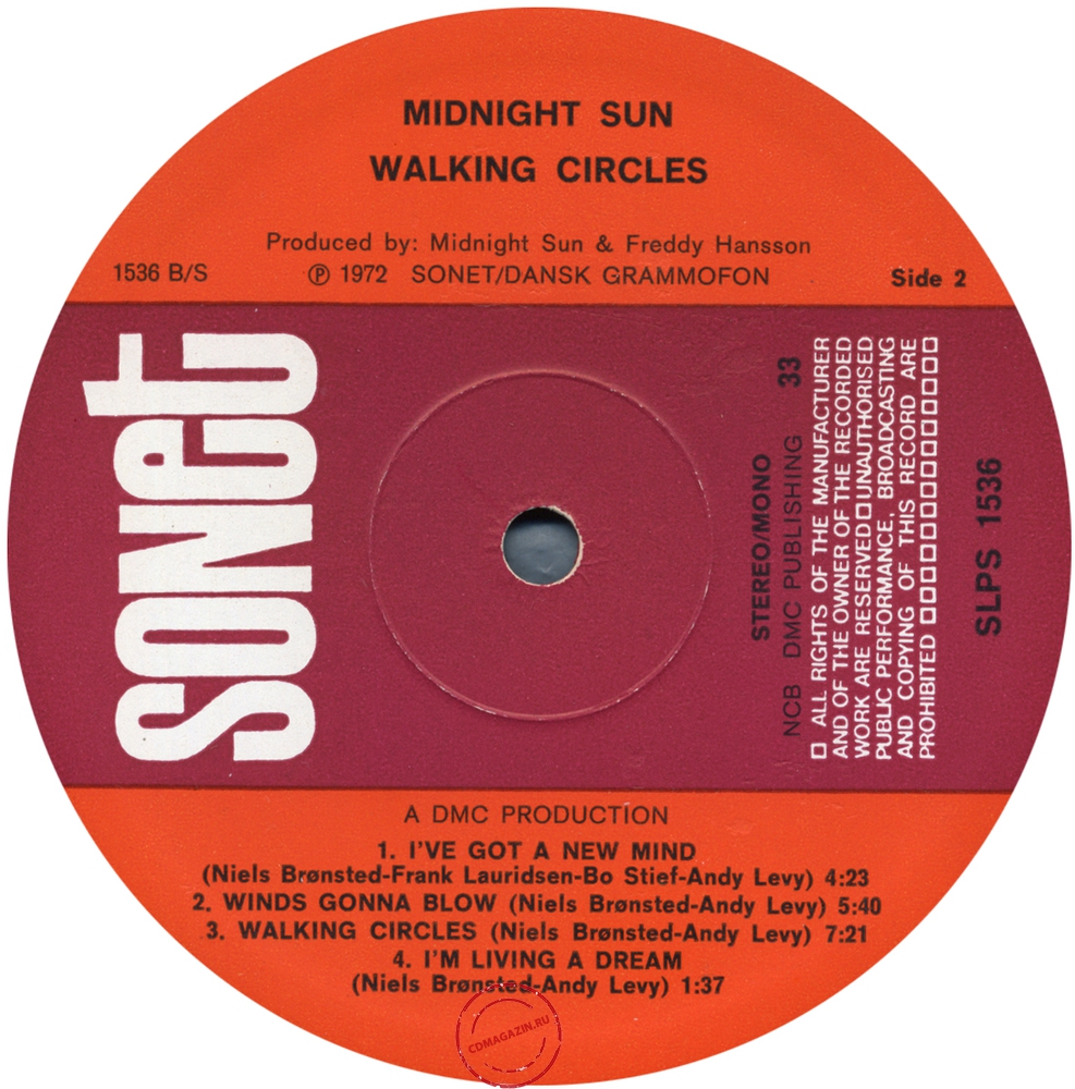 Оцифровка винила: Midnight Sun (4) (1971) Walking Circles Оцифровка винила: Midnight Sun (4) (1971) Walking Circles