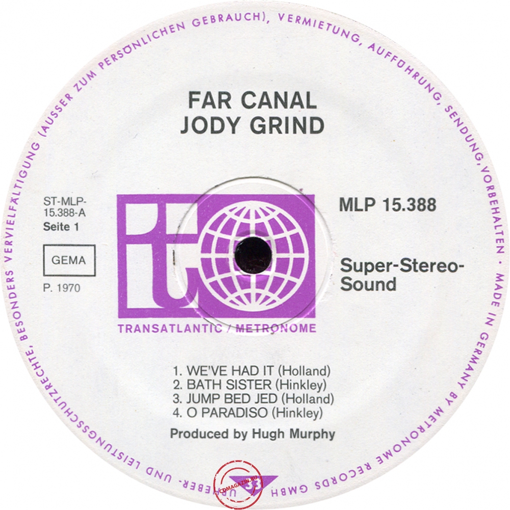 Оцифровка винила: Jody Grind (1970) Far Canal Оцифровка винила: Jody Grind (1970) Far Canal