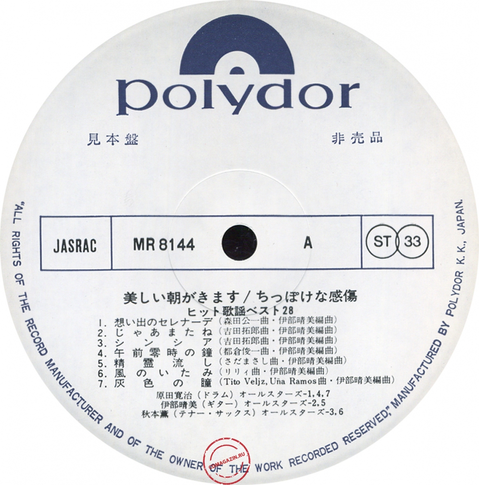 Оцифровка винила: Kanji Harada (1974) Kanashii Asa Ga Kimasu - Chippokena Kansho Оцифровка винила: Kanji Harada (1974) Kanashii Asa Ga Kimasu - Chippokena Kansho